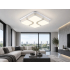 Biały plafon LED do salonu 86,5x86,5cm 80W z pilotem – P001