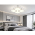 Biały plafon LED do salonu 86,5x86,5cm 80W z pilotem – P001