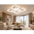 Kwadratowy plafon LED do salonu 68x68cm