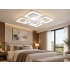 Kwadratowy plafon LED do salonu 68x68cm